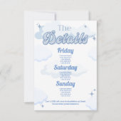 花嫁は雲九人のバチェロレッテ 招待状 (裏面)