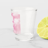 花嫁は雲九色のピンクバチェロレッテ ショットグラス (右)