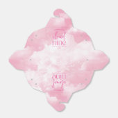 花嫁は雲九色のピンクブライダルシャワー フェイバーボックス (折り畳みなし)