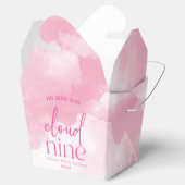 花嫁は雲九色のピンクブライダルシャワー フェイバーボックス (オープン)