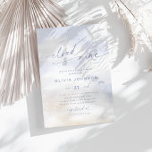 花嫁は雲9夢のような雲のブライダルシャワー 招待状