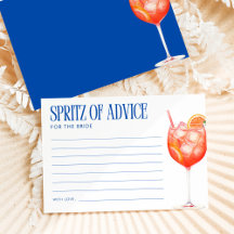 花嫁へのアドバイスのAperol Spritz