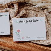 花嫁へのアドバイス カード | ボタニカル メイソンジャー