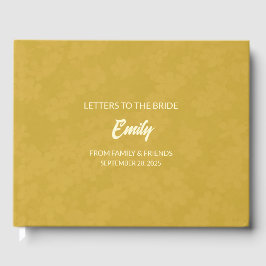 花嫁へのゴールドレター 記念ノート ゲストブック