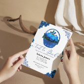 花嫁へのトストのバケットフローラブライダルシャワー 招待状