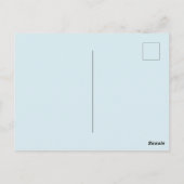 花嫁への乾杯 ブルー ブライダル シャワー インビテーション (裏面)