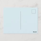 花嫁への乾杯 ブルー ブライダル シャワー 招待状 (裏面)