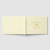 花嫁への優しい黄色の手紙　記念ノート ゲストブック (全面)
