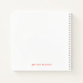 花嫁への手紙シャワーバチェロレッテゲストブック ノートブック (裏面)