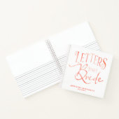 花嫁への手紙シャワーバチェロレッテゲストブック ノートブック (内部)