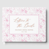 花嫁への手紙ピンクトワールブライダルシャワー ゲストブック (正面)