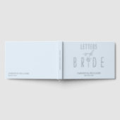 花嫁への手紙 おしゃれ エレガント サムシングブルー ゲストブック (全面)