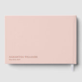 花嫁への手紙 おしゃれ エレガント  ブッシュ ローズゴールド ゲストブック (裏面)