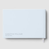 花嫁への手紙　おしゃれ　エレガント　何か青いもの ゲストブック (裏面)