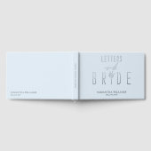 花嫁への手紙　おしゃれ　エレガント　何か青いもの ゲストブック (全面)