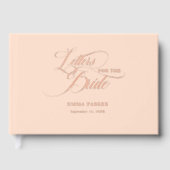 花嫁への手紙、バラ金ゴールド- ゲストブック (正面)