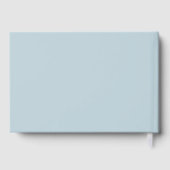 花嫁への手紙、パウダーブルー、バラ金ゴールド- ゲストブック (裏面)