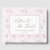 花嫁への手紙 ピンク トワール ブライダルシャワー ゲストブック (正面)