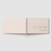 花嫁への手紙!ミニマル,手書きフォント ゲストブック (全面)