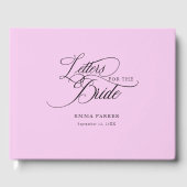 花嫁への手紙, 現代的, エレガント, ピンク ゲストブック (正面)