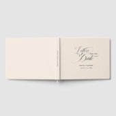 花嫁への手紙, 現代的, エレガント, ベージュ ゲストブック (全面)