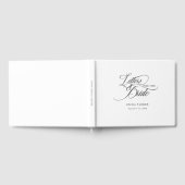 花嫁への手紙, 現代的, エレガント, 白 ゲストブック (全面)