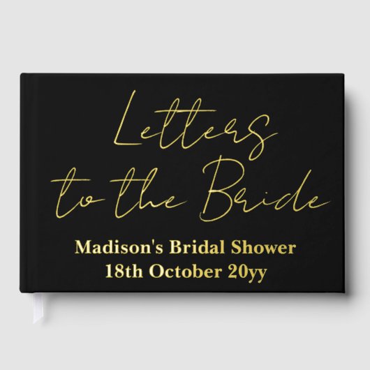 花嫁への特別な手紙 ヘン・ドゥ・ブライダルシャワー ゲストブック (正面)