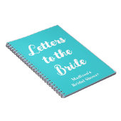 花嫁への特別な手紙 ヘン・ドゥ・ブライダルシャワー ノートブック (右側)