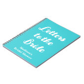 花嫁への特別な手紙 ヘン・ドゥ・ブライダルシャワー ノートブック (左側)