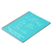 花嫁への特別な手紙 ヘン・ドゥ・ ブライダルシャワー ノートブック (左側)