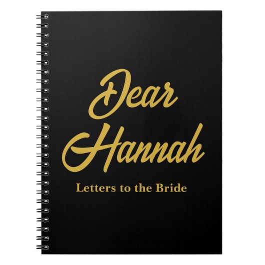 花嫁への特別な手紙 ヘン・ドゥ・ブライダルシャワー ノートブック (正面)