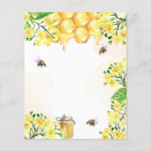 花嫁へイエローハニカム予算ブライダルシャワー (裏面)