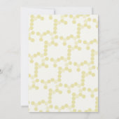 花嫁へビーダッフォディルブルーブライダルシャワー招待 招待状 (裏面)