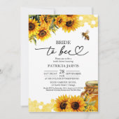 花嫁へビーヒマワリブライダルシャワー 招待状 (正面)