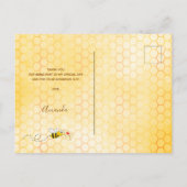 花嫁へビーブライダルシャワーひまわり感謝していあなた ポストカード (裏面)