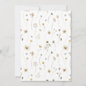 花嫁へビーブライダルシャワー – かわいいビーパーティー 招待状 (裏面)