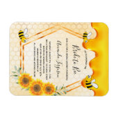 花嫁へビー金ゴールドスイートハニードリップブライダルシャワー マグネット (横)