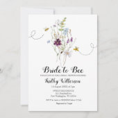 花嫁へワイルドフラワーブライダルシャワー招待 招待状 (正面)