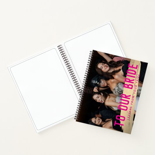花嫁へ、あなたの仲間からの手紙 ノートブック (内部)