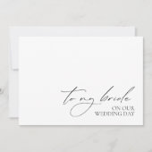 「花嫁へ」モーニングメッセー結婚ジのカー空白のド (正面)