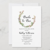 花嫁へGreeneryブライダルシャワー招待 招待状 (正面)