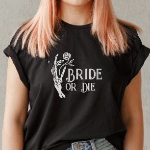 花嫁またはダイゴシックのスケルトンハートバチェロレッテ Tシャツ