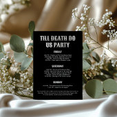 花嫁またはダイゴシックスカルバチェロレッテ 招待状