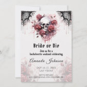 花嫁またはダイゴシックバラスカルバチェロレッテ 招待状 (正面)