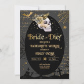 花嫁またはダイハロウィーンバチェロレッテ週末 招待状 (正面)