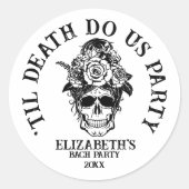 花嫁またはダイバチェロレッテカスタマイズブライダル ラウンドシール (正面)