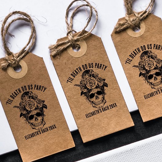 花嫁またはダイバチェロレッテカスタムゴシックスカル セルフインキングスタンプ