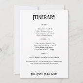 花嫁またはダイバチェロレッテ週末 招待状 (裏面)