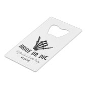 花嫁またはダイロックスタースケルトンバチェロレッテ クレジットカード栓抜き (裏面アングル)