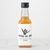 花嫁またはダイロックスタースケルトンバチェロレッテ リキュールボトルラベル (正面)